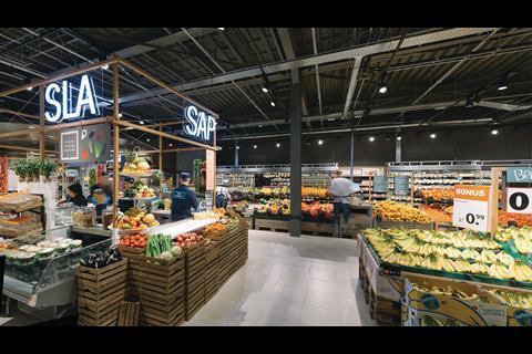 The fresh counter at the Dutch grocery giant Albert Heijn, owned by Ahold
